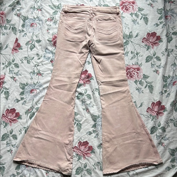Old School Free People Pale Mauve Pink Bell Bottoms, 27 - Picture 5 of 9